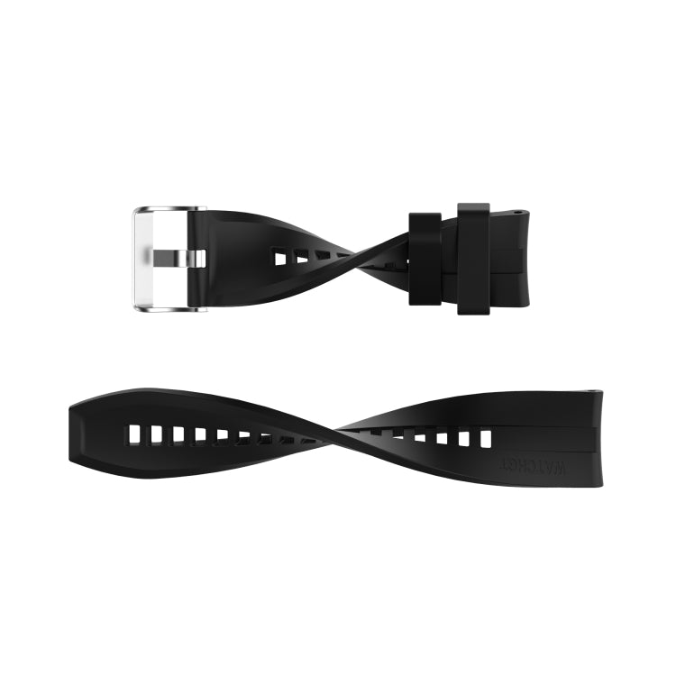 GTS 2 20mm Silicone Replacement Strap Watchband with Silver Buckle, For Amazfit GTS 2e