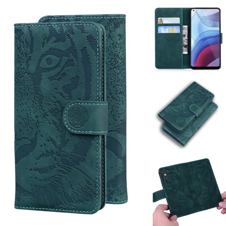 Tiger Embossing Pattern Horizontal Flip Leather Case with Holder & Card Slots & Wallet