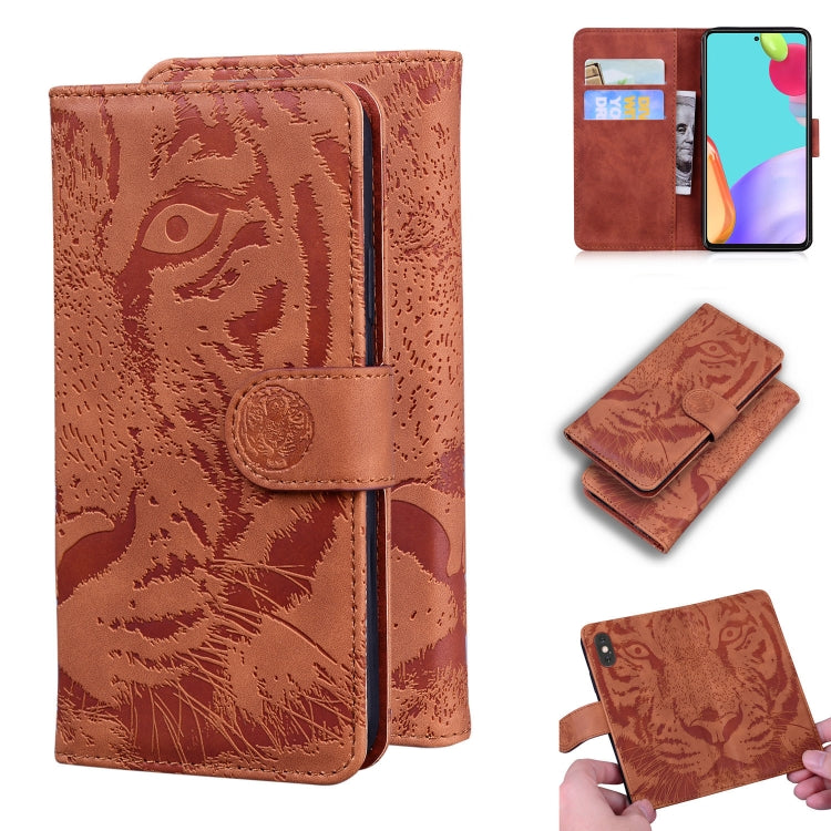 Tiger Embossing Pattern Horizontal Flip Leather Case with Holder & Card Slots & Wallet