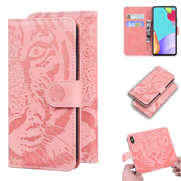 Tiger Embossing Pattern Horizontal Flip Leather Case with Holder & Card Slots & Wallet