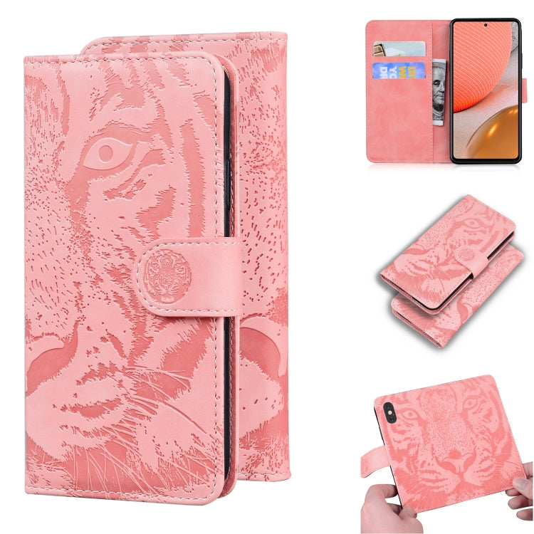 Tiger Embossing Pattern Horizontal Flip Leather Case with Holder & Card Slots & Wallet