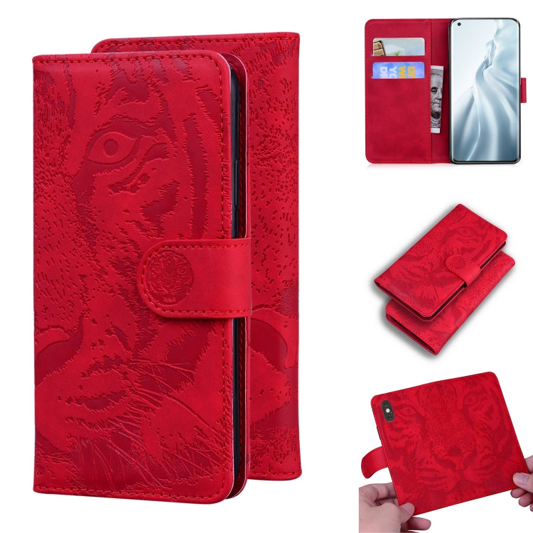 Tiger Embossing Pattern Horizontal Flip Leather Case with Holder & Card Slots & Wallet