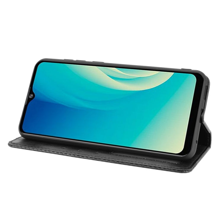 Magnetic Buckle Retro Crazy Horse Texture Horizontal Flip Leather Case with Holder & Card Slots & Photo Frame