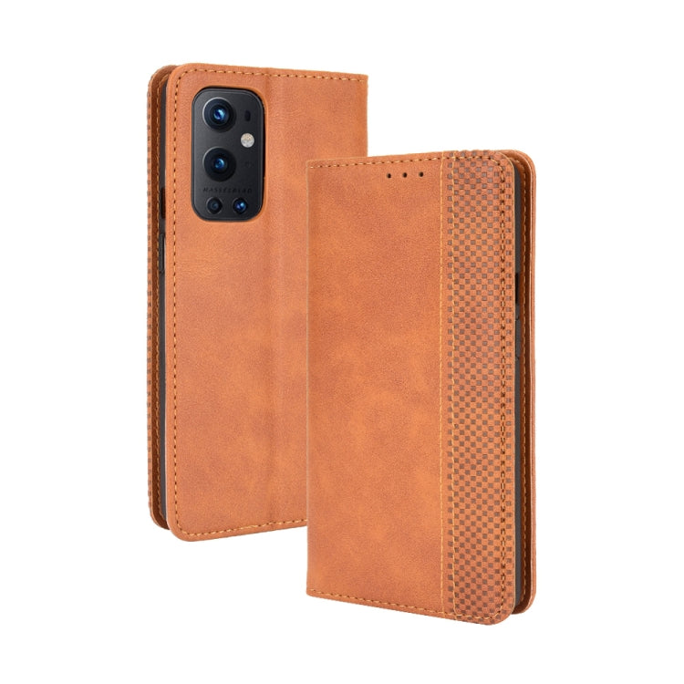 Magnetic Buckle Retro Crazy Horse Texture Horizontal Flip Leather Case with Holder & Card Slots & Photo Frame
