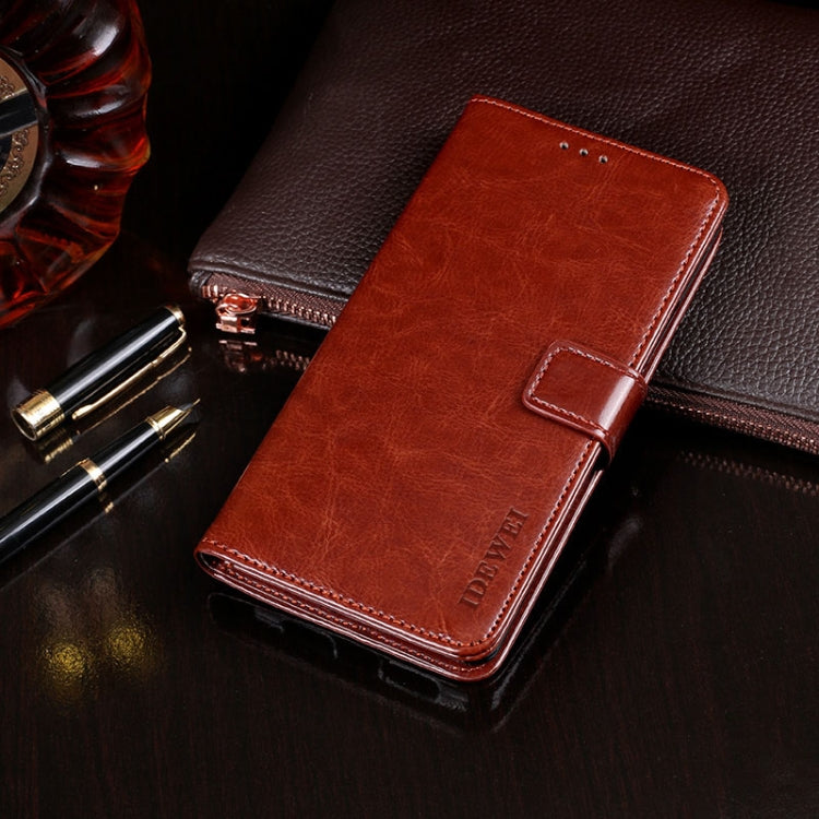 idewei Crazy Horse Texture Horizontal Flip Leather Case with Holder & Card Slots & Wallet