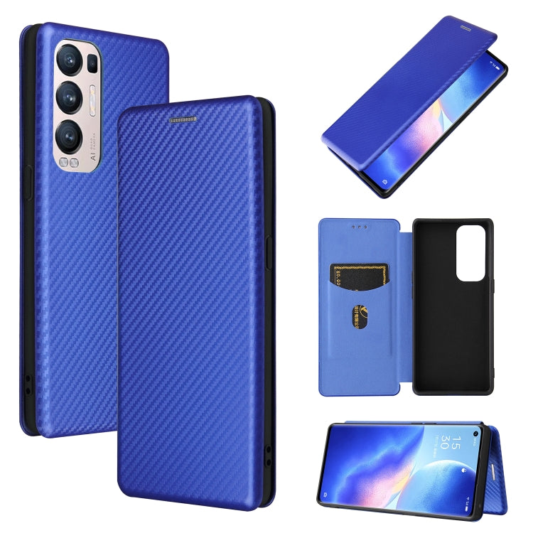 Carbon Fiber Texture Magnetic Horizontal Flip TPU + PC + PU Leather Case with Card Slot