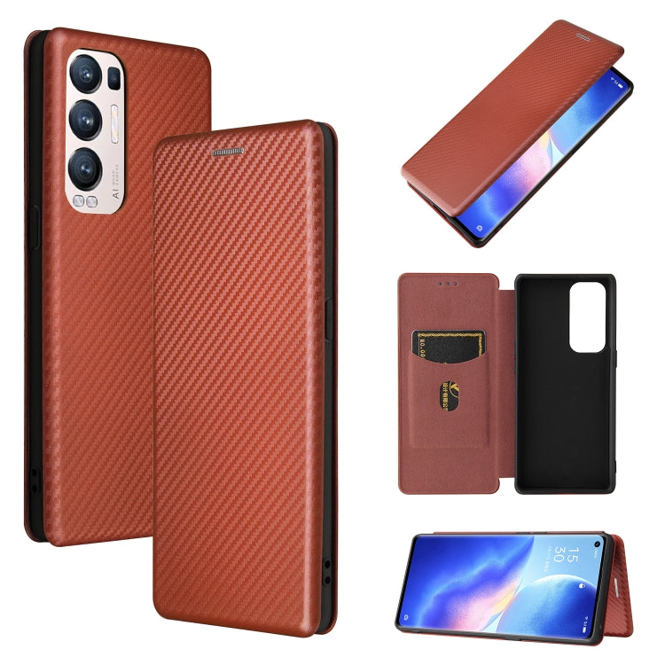 Carbon Fiber Texture Magnetic Horizontal Flip TPU + PC + PU Leather Case with Card Slot