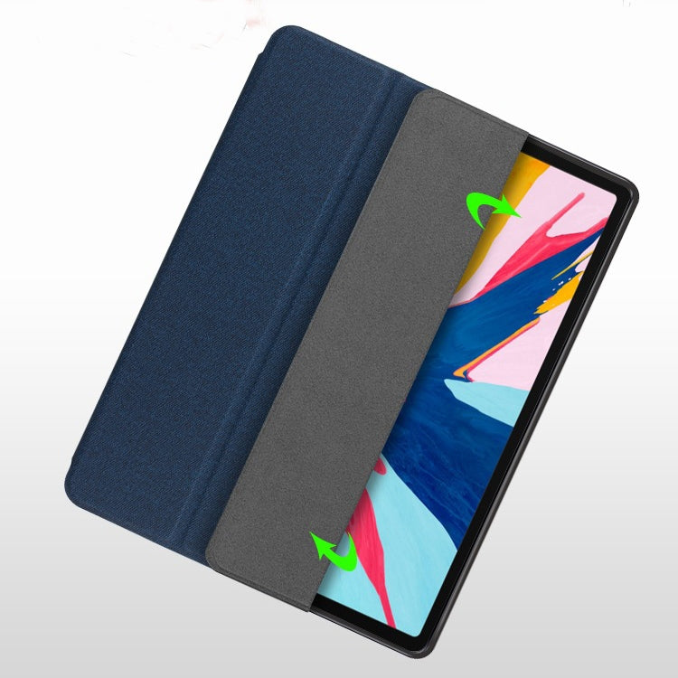 Litchi Texture Horizontal Flip Leather Case with Three-folding Holder & Pen Slot, For iPad 10.2