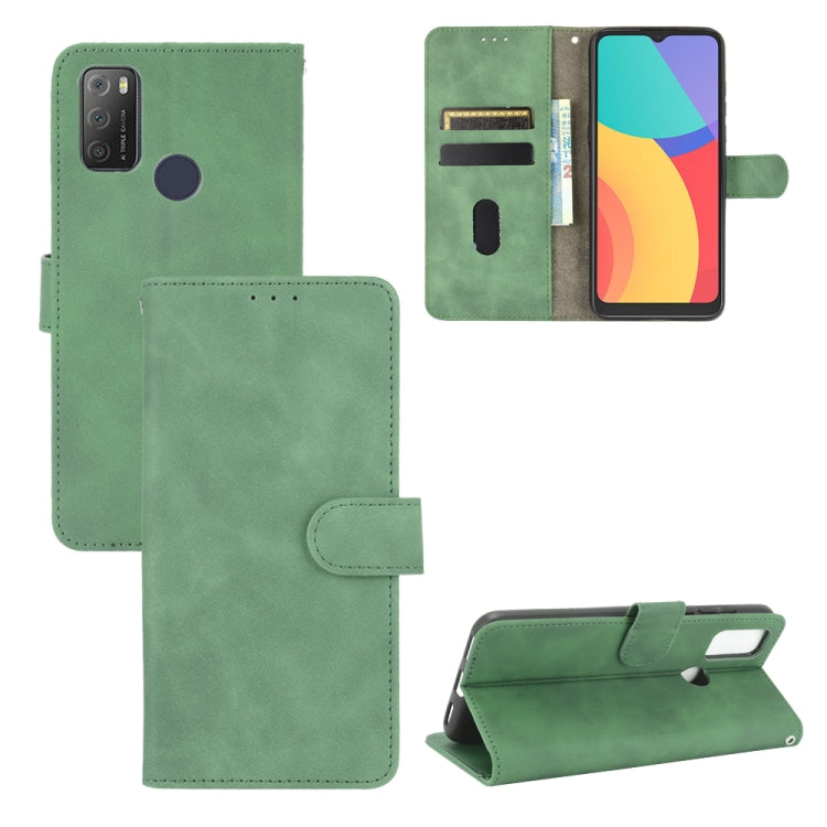 Solid Color Skin Feel Magnetic Buckle Horizontal Flip Calf Texture PU Leather Case with Holder & Card Slots & Wallet — view 13