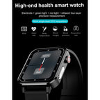 E86 1.7 inch TFT Color Screen IP68 Waterproof Smart Watch, Support Blood Oxygen Monitoring / Body Temperature Monitoring / AI Medical Diagnosis, Style: TPU Strap