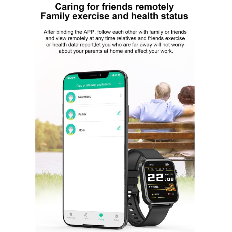 E86 1.7 inch TFT Color Screen IP68 Waterproof Smart Watch, Support Blood Oxygen Monitoring / Body Temperature Monitoring / AI Medical Diagnosis, Style: Steel Strap