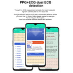 E86 1.7 inch TFT Color Screen IP68 Waterproof Smart Watch, Support Blood Oxygen Monitoring / Body Temperature Monitoring / AI Medical Diagnosis, Style: Steel Strap