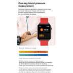 E86 1.7 inch TFT Color Screen IP68 Waterproof Smart Watch, Support Blood Oxygen Monitoring / Body Temperature Monitoring / AI Medical Diagnosis, Style: Leather Strap