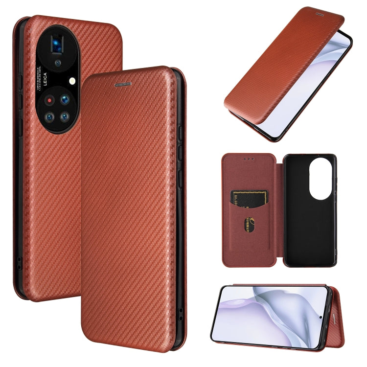 Carbon Fiber Texture Magnetic Horizontal Flip TPU + PC + PU Leather Case with Card Slot