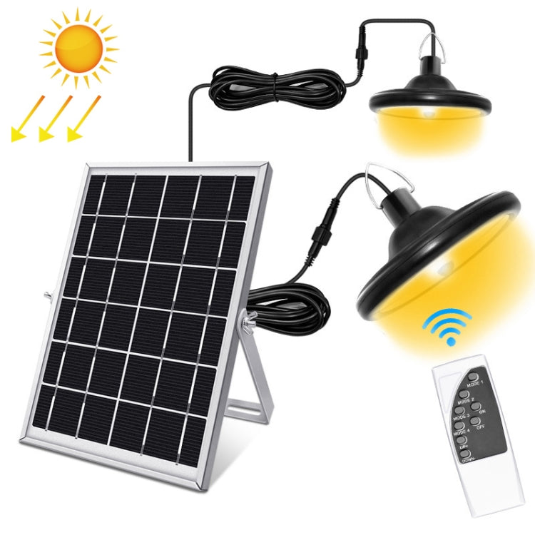 Smart Induction 2 in 1 112LEDs Solar Light Indoor and Outdoor Garden Garage LED Lamp — 2 in 1 Warm Light