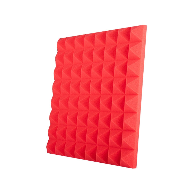 50x50x5cm Pyramid Style Recording Studio Drum Video Room Sound Insulation Board Silencer Cotton — 1 PC