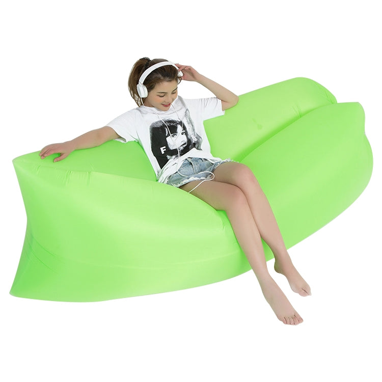 Outdoor Portable Lazy Water Inflatable Sofa Beach Grass Air Bed, Size: 200 x 70cm — 200 x 70cm Green