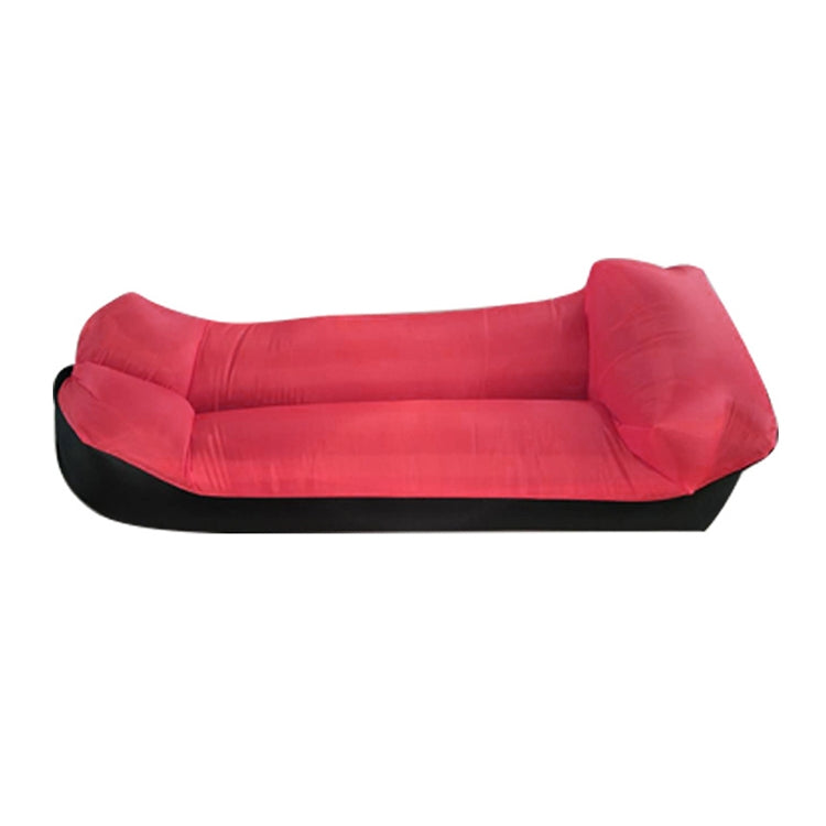 Color-blocking Pillow Style 210T Tear-proof Plaid Cloth Inflatable Sofa Outdoor Portable Air Sleeping Bag Beach Inflatable Floating Row, Size: 240 x 55cm