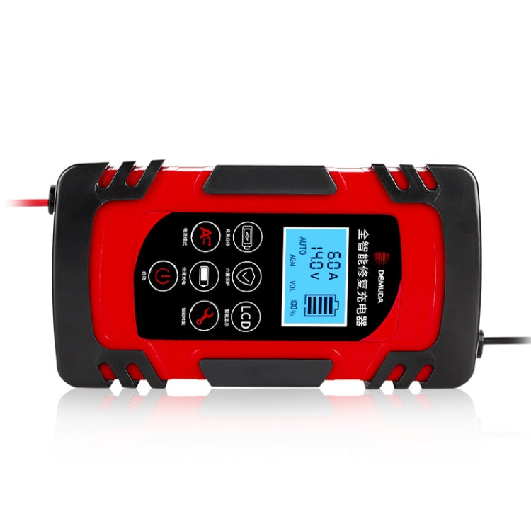 DEMUDA DC-80 Car Battery Charger 12V/24V Intelligent Pulse Repair Type Lead-acid Battery