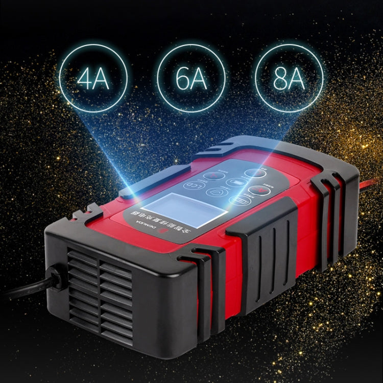 DEMUDA DC-80 Car Battery Charger 12V/24V Intelligent Pulse Repair Type Lead-acid Battery