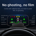 T1 5.1 inch Car HUD Head-up Display Overspeed Alarm / Remaining Battery Percentage Display for Tesla Model 3 / Y