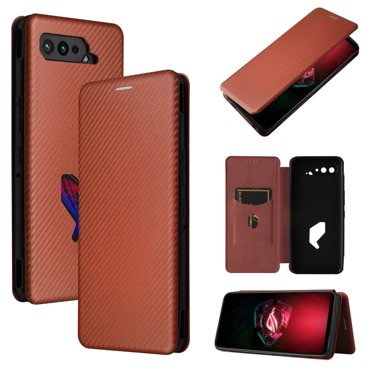Carbon Fiber Texture Magnetic Horizontal Flip TPU + PC + PU Leather Case with Card Slot