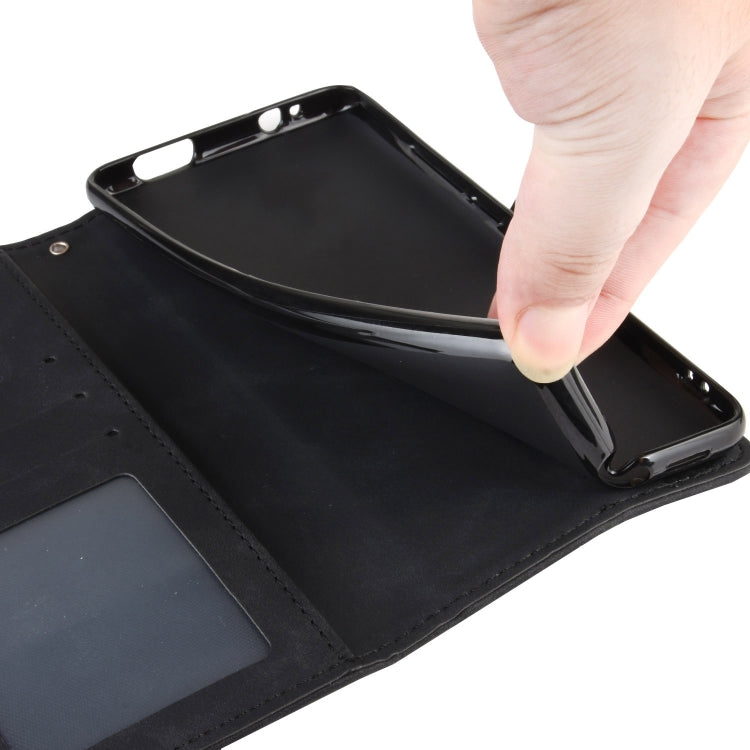 Skin Feel Calf Pattern Horizontal Flip Leather Case with Holder & Card Slots & Photo Frame