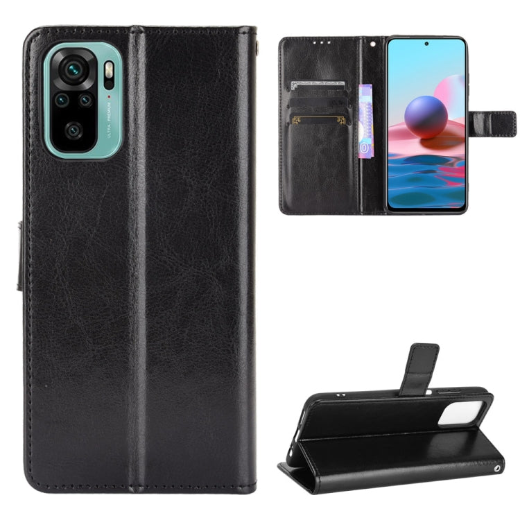 Retro Crazy Horse Texture Horizontal Flip Leather Case with Holder & Card Slots & Photo Frame