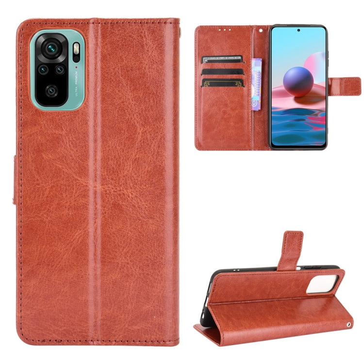 Retro Crazy Horse Texture Horizontal Flip Leather Case with Holder & Card Slots & Photo Frame