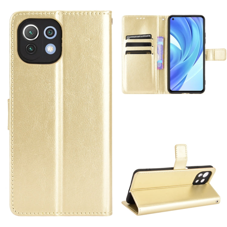 Retro Crazy Horse Texture Horizontal Flip Leather Case with Holder & Card Slots & Photo Frame