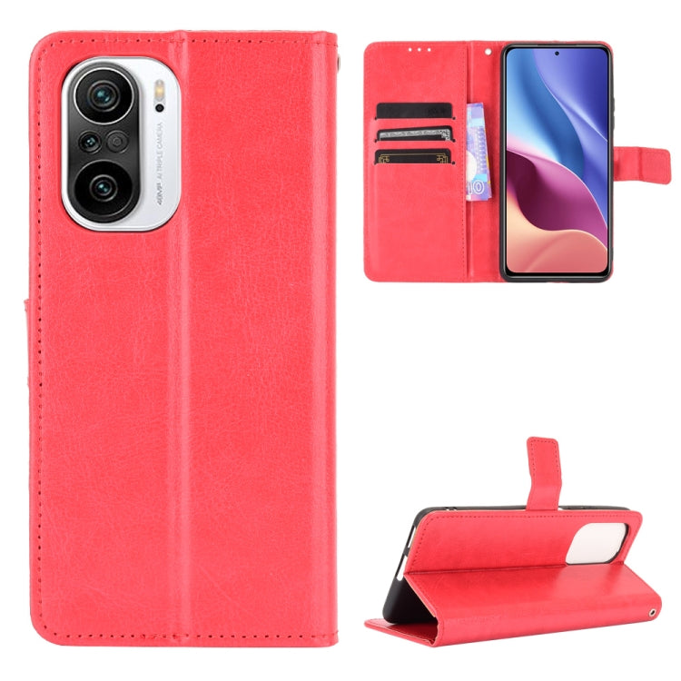 Retro Crazy Horse Texture Horizontal Flip Leather Case with Holder & Card Slots & Photo Frame