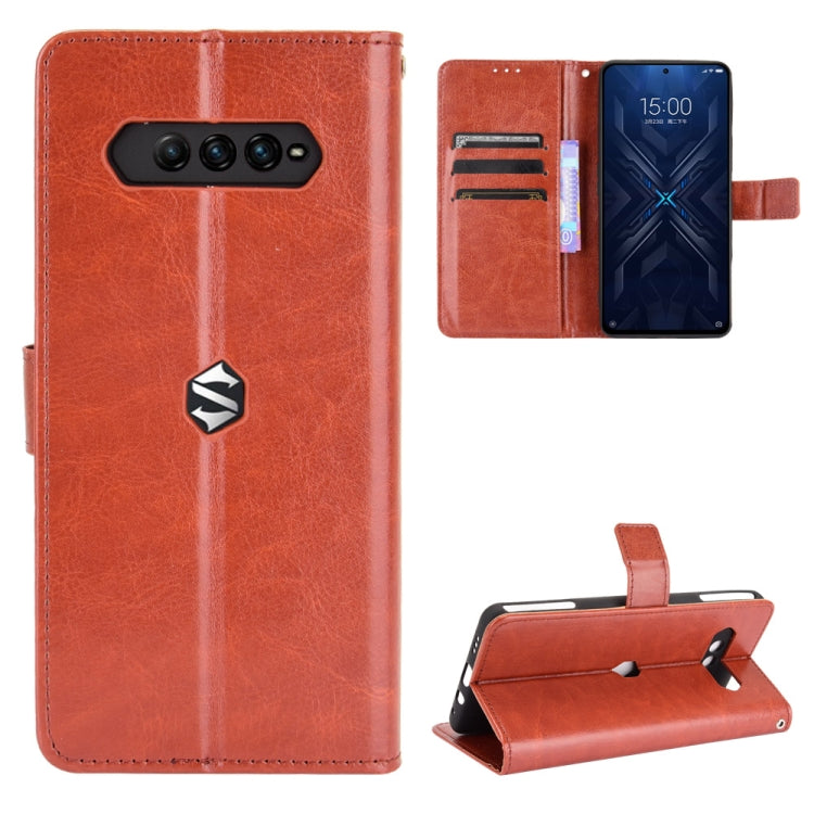Retro Crazy Horse Texture Horizontal Flip Leather Case with Holder & Card Slots & Photo Frame