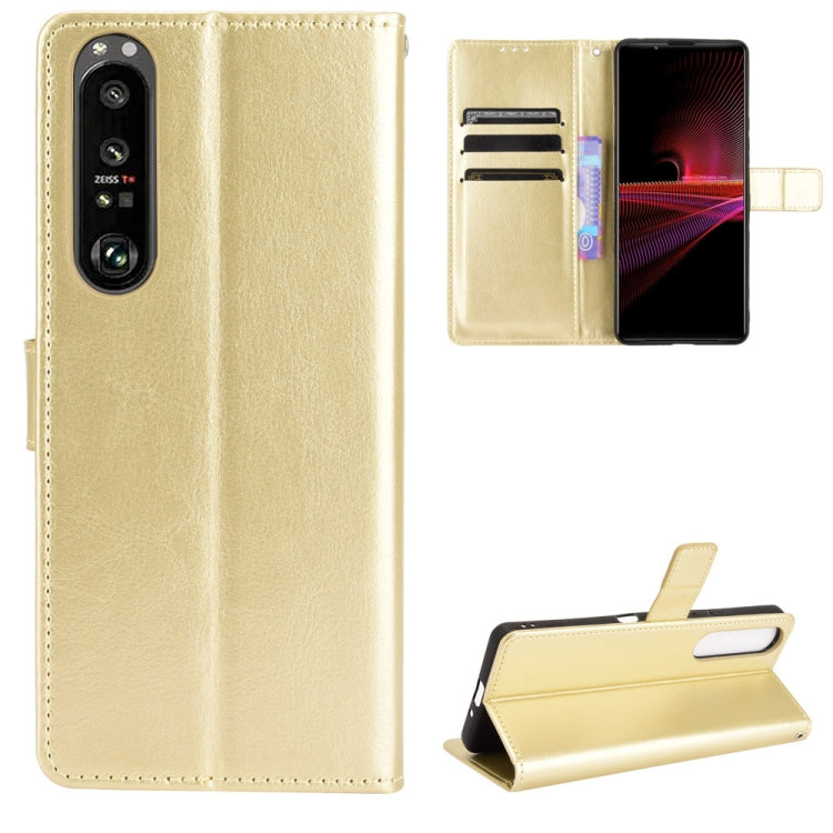 Retro Crazy Horse Texture Horizontal Flip Leather Case with Holder & Card Slots & Photo Frame
