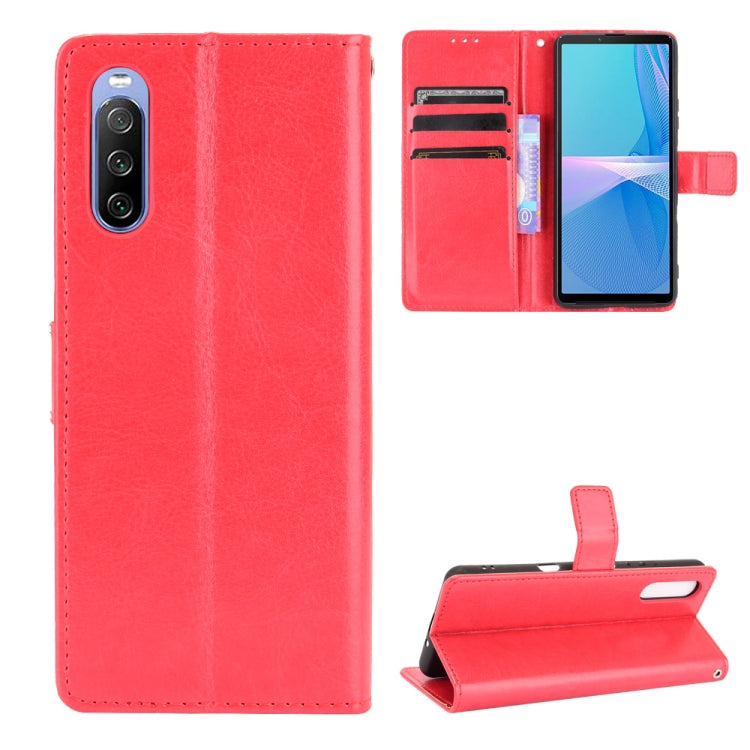 Retro Crazy Horse Texture Horizontal Flip Leather Case with Holder & Card Slots & Photo Frame