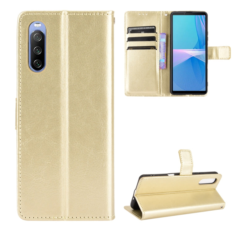 Retro Crazy Horse Texture Horizontal Flip Leather Case with Holder & Card Slots & Photo Frame