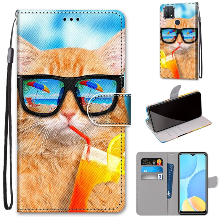 Coloured Drawing Cross Texture Horizontal Flip PU Leather Case with Holder & Card Slots & Wallet & Lanyard