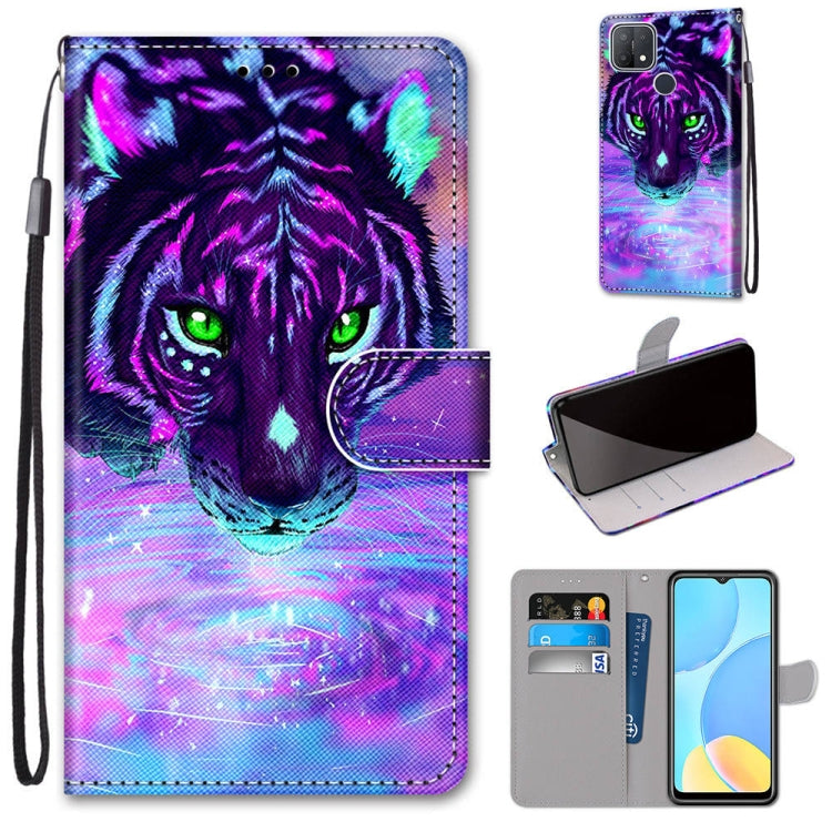 Coloured Drawing Cross Texture Horizontal Flip PU Leather Case with Holder & Card Slots & Wallet & Lanyard