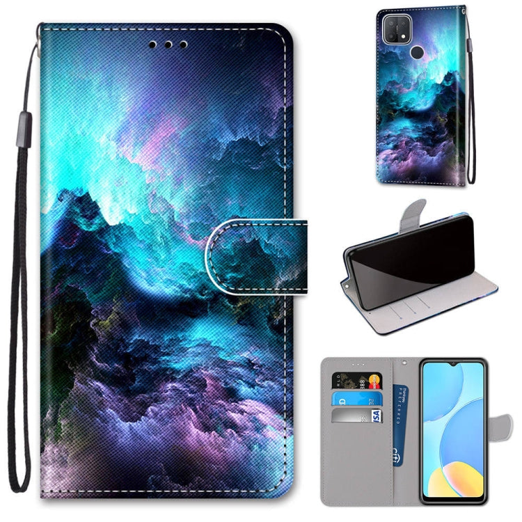 Coloured Drawing Cross Texture Horizontal Flip PU Leather Case with Holder & Card Slots & Wallet & Lanyard