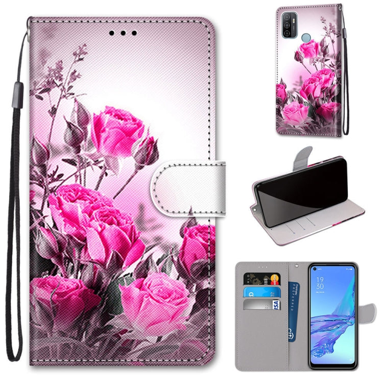 Coloured Drawing Cross Texture Horizontal Flip PU Leather Case with Holder & Card Slots & Wallet & Lanyard
