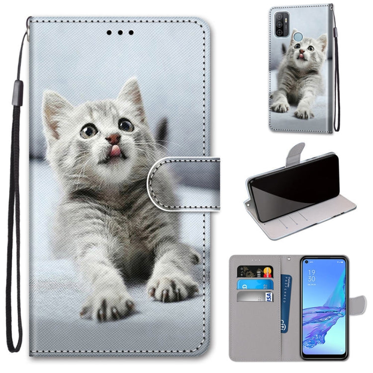 Coloured Drawing Cross Texture Horizontal Flip PU Leather Case with Holder & Card Slots & Wallet & Lanyard