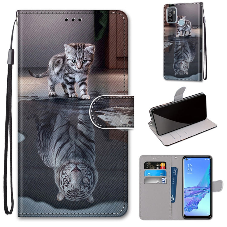 Coloured Drawing Cross Texture Horizontal Flip PU Leather Case with Holder & Card Slots & Wallet & Lanyard