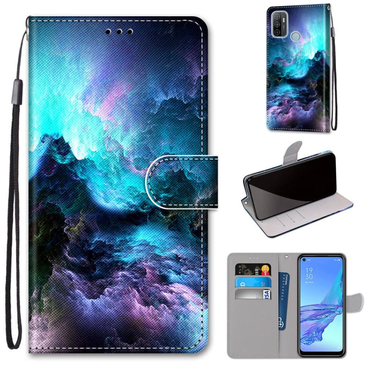 Coloured Drawing Cross Texture Horizontal Flip PU Leather Case with Holder & Card Slots & Wallet & Lanyard