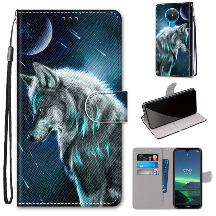 Coloured Drawing Cross Texture Horizontal Flip PU Leather Case with Holder & Card Slots & Wallet & Lanyard