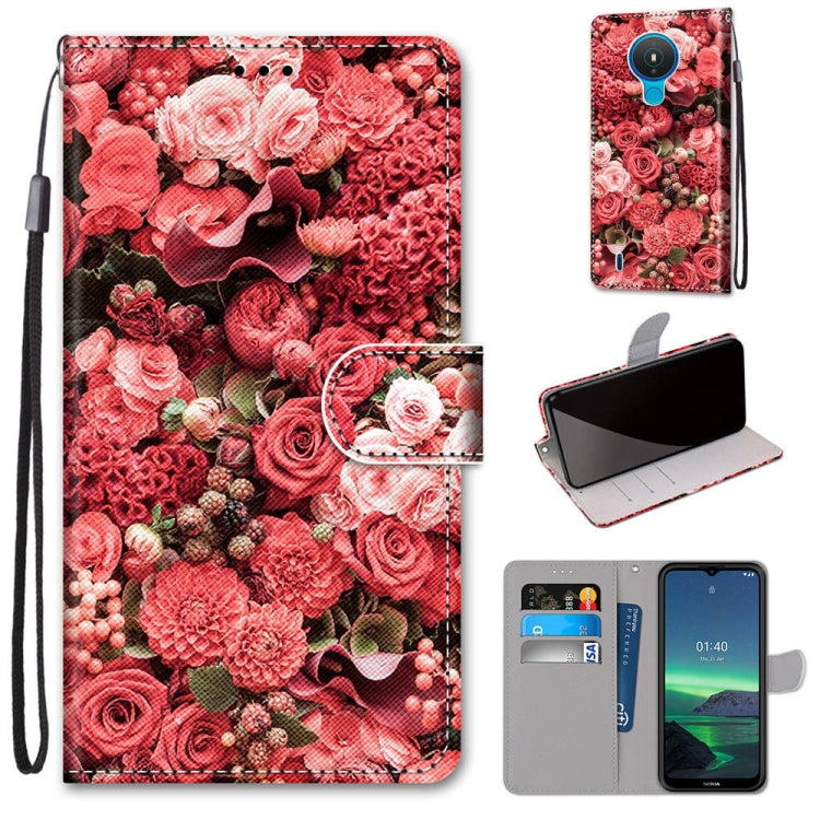 Coloured Drawing Cross Texture Horizontal Flip PU Leather Case with Holder & Card Slots & Wallet & Lanyard
