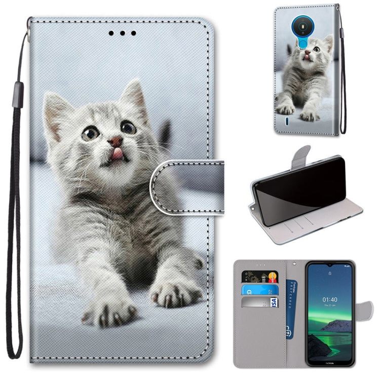 Coloured Drawing Cross Texture Horizontal Flip PU Leather Case with Holder & Card Slots & Wallet & Lanyard