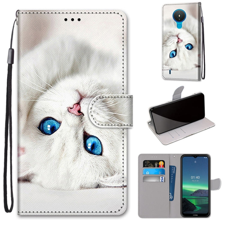 Coloured Drawing Cross Texture Horizontal Flip PU Leather Case with Holder & Card Slots & Wallet & Lanyard