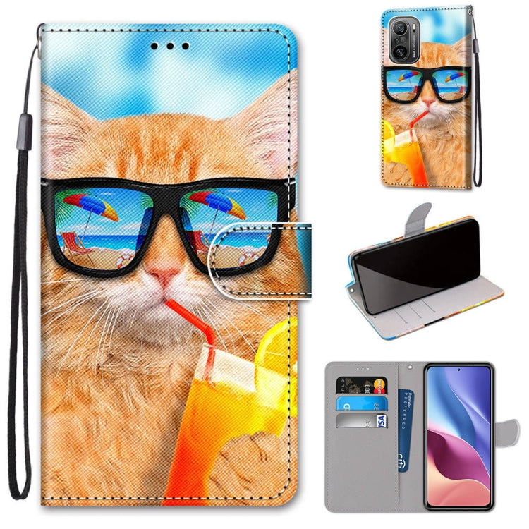 Coloured Drawing Cross Texture Horizontal Flip PU Leather Case with Holder & Card Slots & Wallet & Lanyard