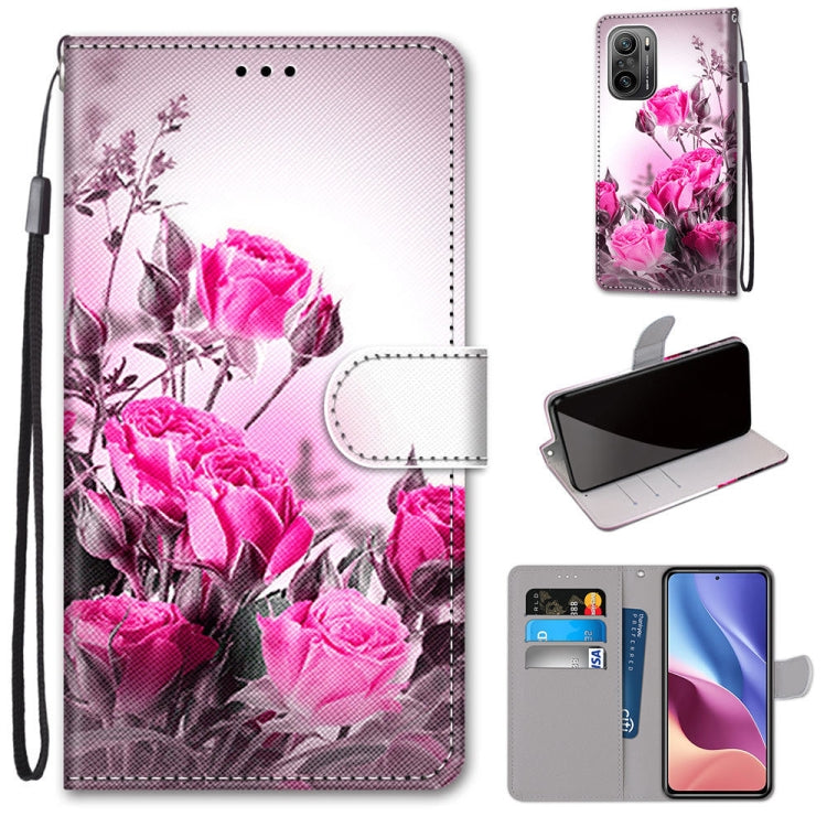 Coloured Drawing Cross Texture Horizontal Flip PU Leather Case with Holder & Card Slots & Wallet & Lanyard
