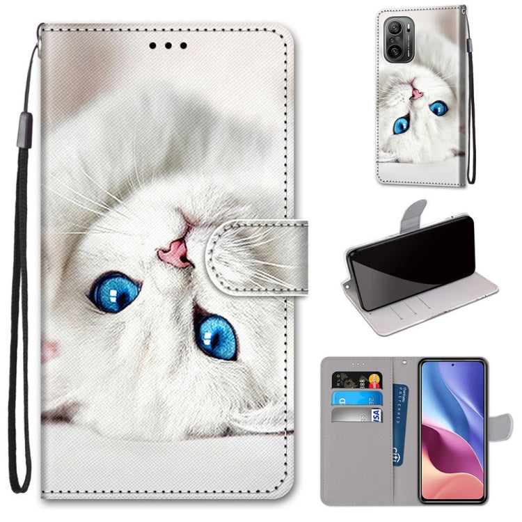 Coloured Drawing Cross Texture Horizontal Flip PU Leather Case with Holder & Card Slots & Wallet & Lanyard