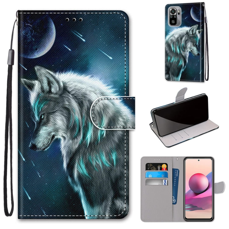 Coloured Drawing Cross Texture Horizontal Flip PU Leather Case with Holder & Card Slots & Wallet & Lanyard